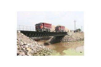 China Prefabricated Compact HD 200 Portable Steel Bailey Bridge Design  Long Fatigue Lifespan supplier