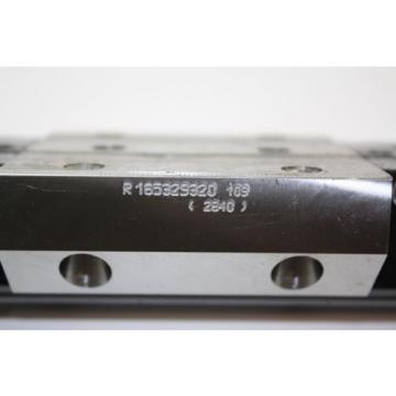 BOSCH REXROTH Linearführung mit 4 Führungswagen R165329320 runner block WARRANTY