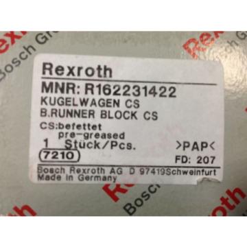 LOT OF 2 Origin REXROTH BOSCH R162231422 LINEAR SLIDE BALL RUNNER BLOCK U3