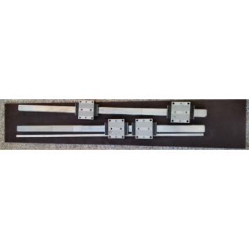 Bosch Rexroth korrosionsgeschützte Linearführung 2x 1520mm 4x Wagen R185143210