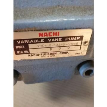 Nachi Iceland  Varible Vane Pump VDC-1B-1A3-U-6029B_UVC-1A-A3-15-4-6029B