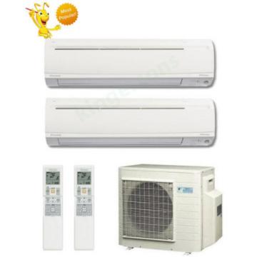 9000 Guadeloupe  + 12000 Btu Daikin Dual Zone Ductless Wall Mount Heat Pump Air Conditioner