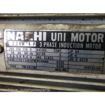 Nachi Uni Pump UVN-1A-1A3-22-4-10  _ UVN1A1A322410 _ Motor TWF4912BF _ VDN-1A3