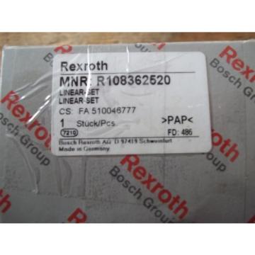 Origin IN BOX REXROTH R108362520 FLANGED LINEAR BUSHING BEARING SET