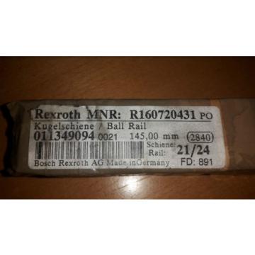 Bosch Rexroth Kugel Schiene MNR R160720431 Größe20 Linear Führungs Schien 145mm