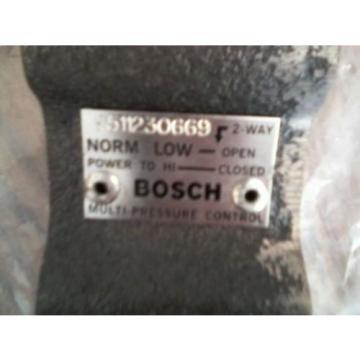 Origin BOSCH  9511230669 HI-LOW MULTI-PRESSURE 120/240VAC REGULATOR CONTROL VALVE