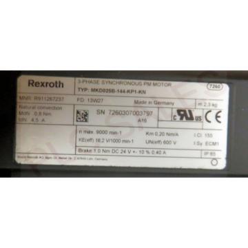 REXROTH Italy  MKD025B-144-KP1-KN  |  Permanant Magnet Servo Motor  Origin