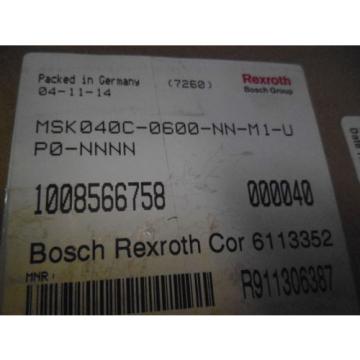 REXROTH Spain  MSK040C-0600-NN-M1-UP0-NNNN SERVO MOTOR Origin IN BOX