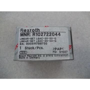 LOT OF 2  Origin MATCHING REXROTH R102722044 LINEAR-SET  LSAC-20-DD-G   BUSHINGS