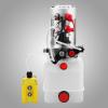 DOUBLE Christmas Island  ACTING HYDRAULIC PUMP 12V DUMP TRAILER 6 QUART CAR LIFT REMOTE RESERVOIR