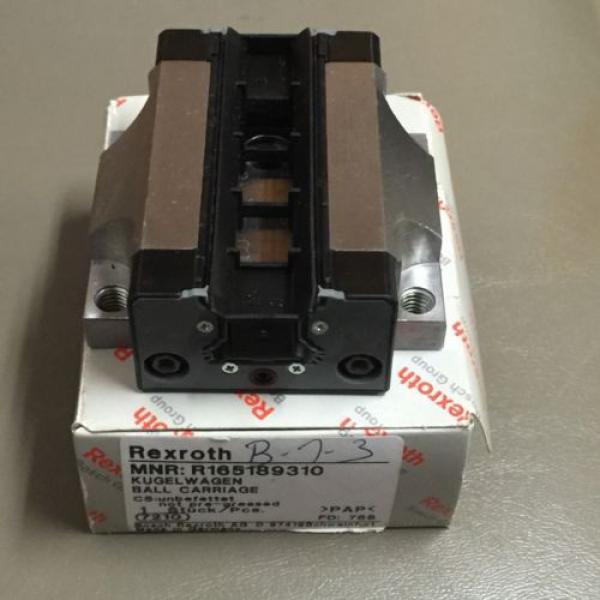 Origin REXROTH LINEAR RUNNER BLOCK PN# R165189310 #2 image