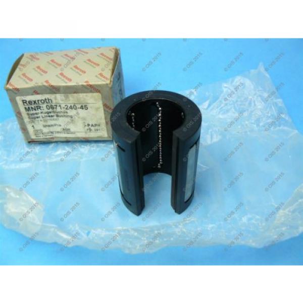 Rexroth Star 0671-240-45 Super Linear Ball Bushing Open Type 40 mm 2 Seals NIB #2 image