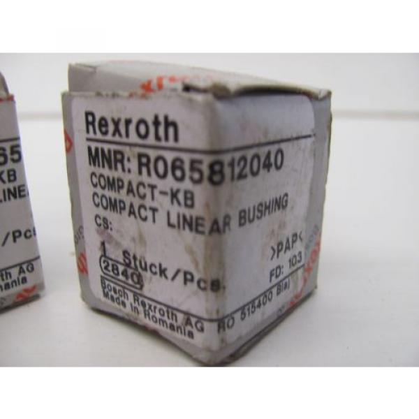 LOT OF 2 REXROTH R065812040 COMPACT LINEAR BUSHING NIB #2 image