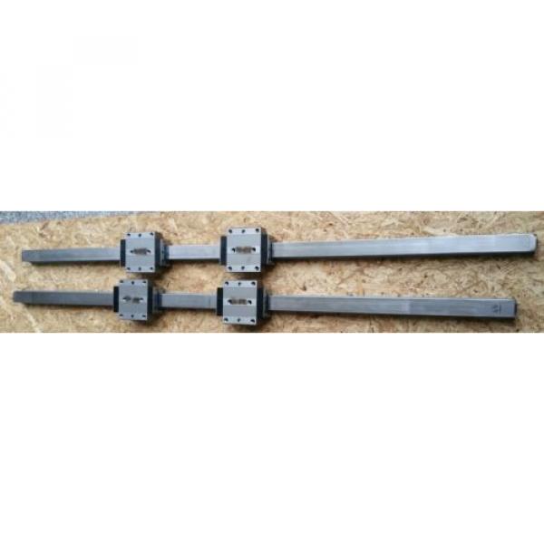 Bosch Rexroth korrosionsgeschützte Linearführung 2x 1520mm 4x Wagen R185143210 #1 image