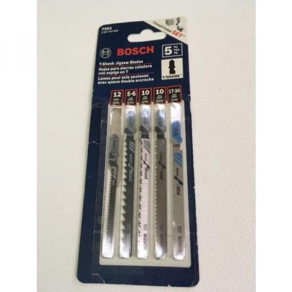 Bosch Iceland  T501 T-shank Jig saw Set, 5pcs (T118A + T101BR + T101B + T144D + T119BO) #1 image