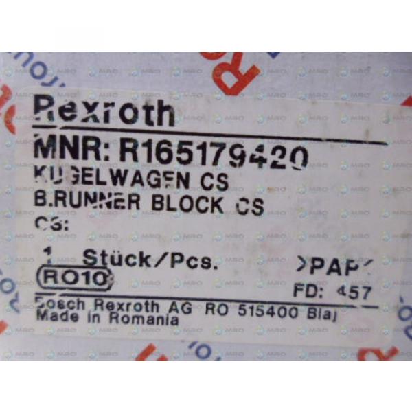 REXROTH R165179420 LINEAR BEARING Origin IN BOX #1 image