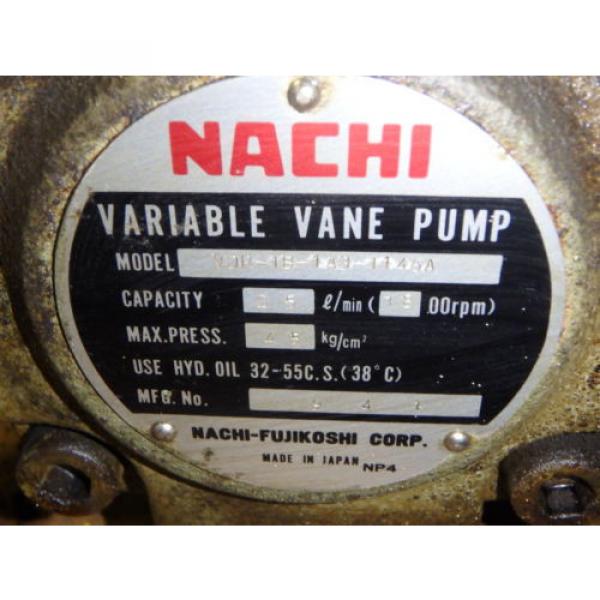 Nachi Lesotho  Variable Vane Pump Motor_VDR-1B-1A3-1146A_LTIS85-NR_UVD-1A-A3-2.2-4-1140A #9 image