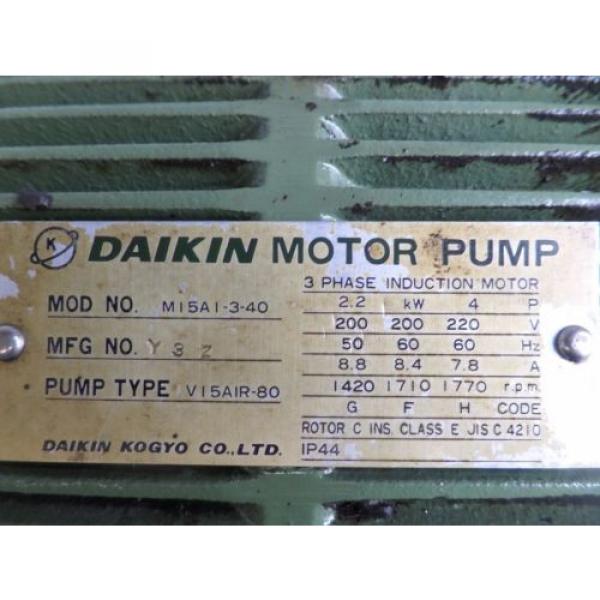 DAIKIN Israel  PUMP V15AIR-95 V15A1R-95 VI5AIR-95, M15A1-3-40 MI5AI M15AI V15A1R-80 John #5 image