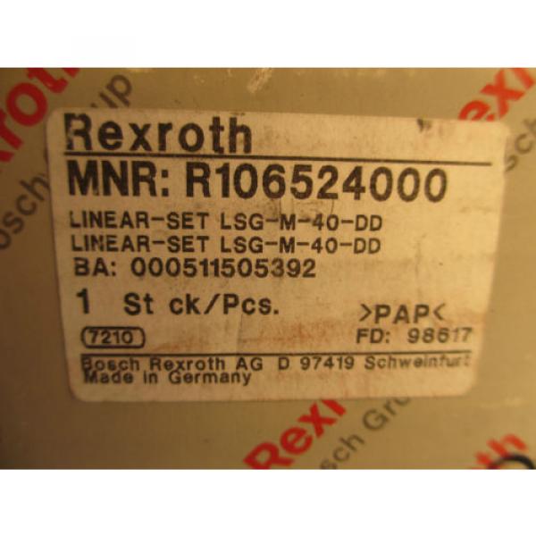 BOSCH REXROTH R106524000, 000511505392, LSG-M-40-DD, Linear Set Block Unit #2 image