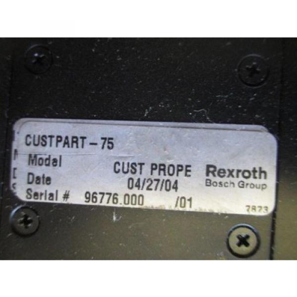 REXROTH LINEAR SLIDE CUSTPART-75 #2 image