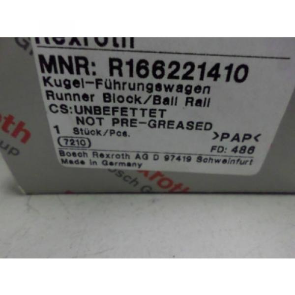 REXROTH - LINEAR BEARING BLOCK R166221410 - Brand origin #4 image