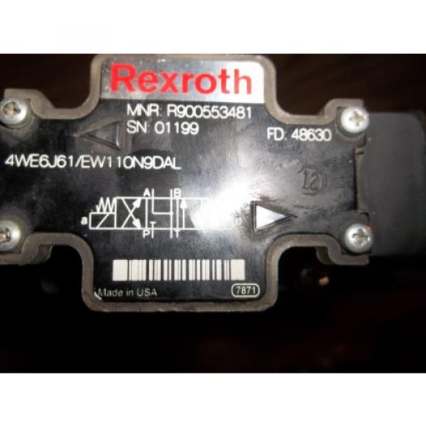 REXROTH 4WEH22J76/6EW110NEDAL 4WE6J61/EW110N9DAL DIRECTIONAL VALVE LL2 #2 image