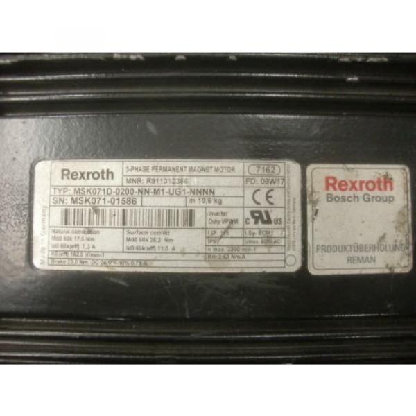 REXROTH Greece SERVO MOTOR  MSK071D-0200-NN-M1-UG1-NNNN #2 image