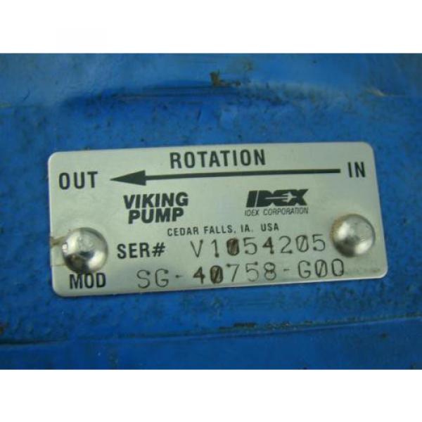 NEW India  IDEX VIKING HYDRAULIC PUMP   .63&#034; SHAFT SG-40758-G00 #4 image